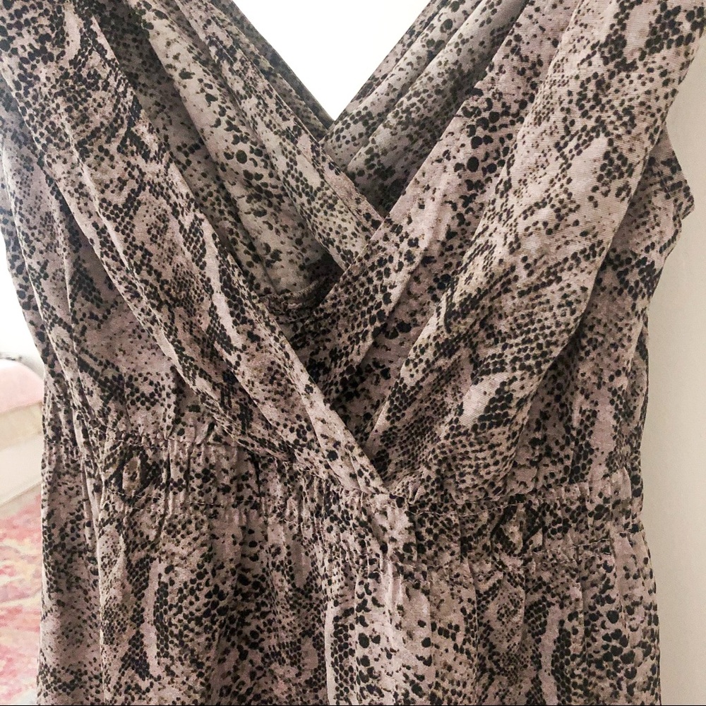 CONVERSE SNAKE PRINT BABYDOLL TANK DRESS - Picture 6 of 7